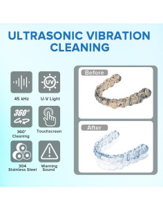 Limpiador Ultrasónico de Retenedores Bsbke 200ml 45kHz Negro 2