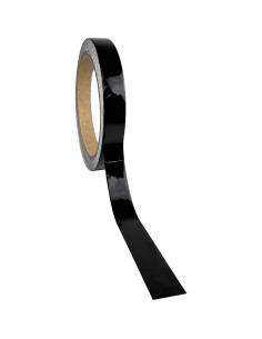 Cinta Adhesiva de Vinilo Negro Brillante LZLRUN 1.27cm x 9.14m 2