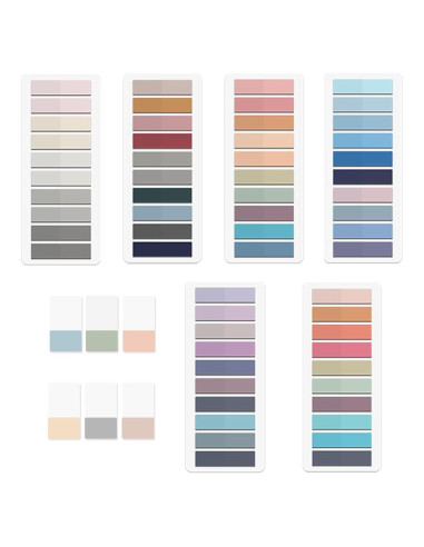 Pestañas Adhesivas Transparentes Ubuymart 1320 Hojas Multicolor