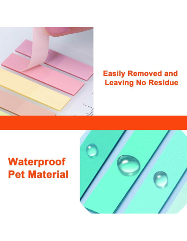 Pestañas Adhesivas Transparentes Ubuymart 1320 Hojas Multicolor