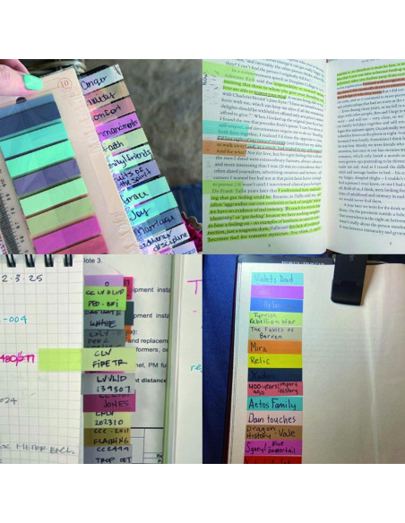 Pestañas Adhesivas Transparentes Ubuymart 1320 Hojas Multicolor