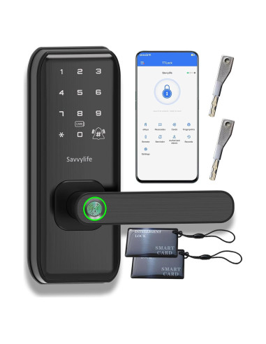Cerradura Inteligente Savvylife M1 Biometrica con Teclado
