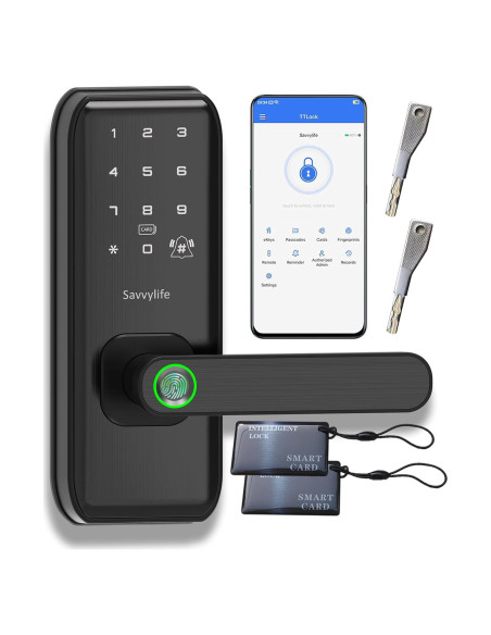 Cerradura Inteligente Savvylife M1 Biometrica con Teclado