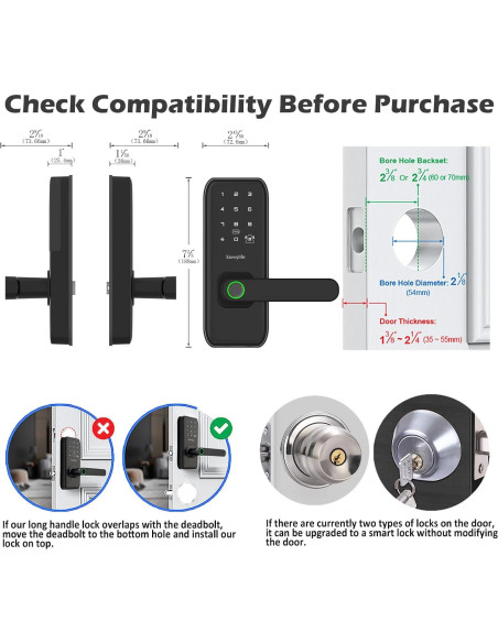Cerradura Inteligente Savvylife M1 Biometrica con Teclado