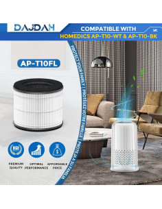 Filtro de Reemplazo HEPA-Tipo AP-T10FL para Purificador HoMedics 2