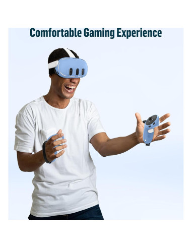 Juego de Cubiertas de Silicona YRXVW para Meta Quest 3 - Protección Completa