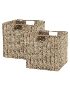 Cesta de Almacenamiento Plegable Vagusicc 23x23x23 cm Hierba Marina
