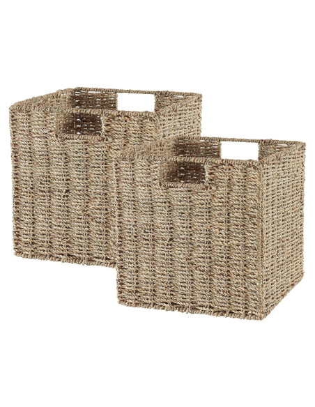 Cesta de Almacenamiento Plegable Vagusicc 23x23x23 cm Hierba Marina