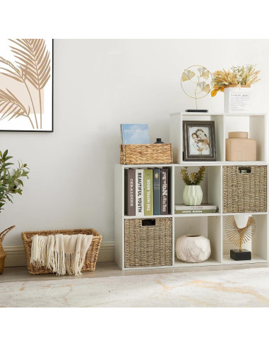 Cesta de Almacenamiento Plegable Vagusicc 23x23x23 cm Hierba Marina