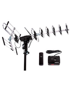 Antena HDTV Amplificada Five Star 200 Millas 360 Control Remoto