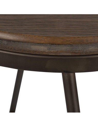 Taburetes de Bar Kate y Laurel Tully, Juego de 4, Gris, 61 cm