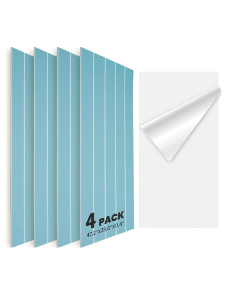 Paquete Acústico 4 Paneles Adhesivos Keemute 120x60 cm Azul