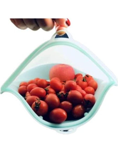 Bolsas de Silicona Reutilizables 3R - 3 Tamaños, A prueba de Fugas