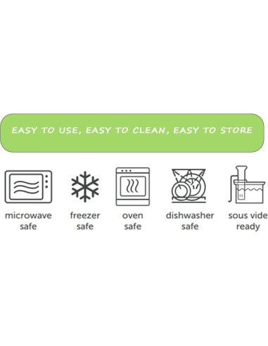 Bolsas de Silicona Reutilizables 3R - 3 Tamaños, A prueba de Fugas