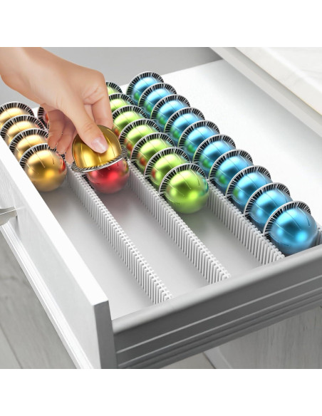 Soporte de Almacenamiento para Cápsulas Nespresso SZWQILIN Blanco