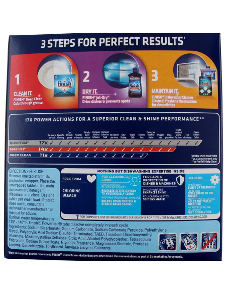 Tabletas de Detergente para Lavavajillas Finish Powerball Fresco 85ct