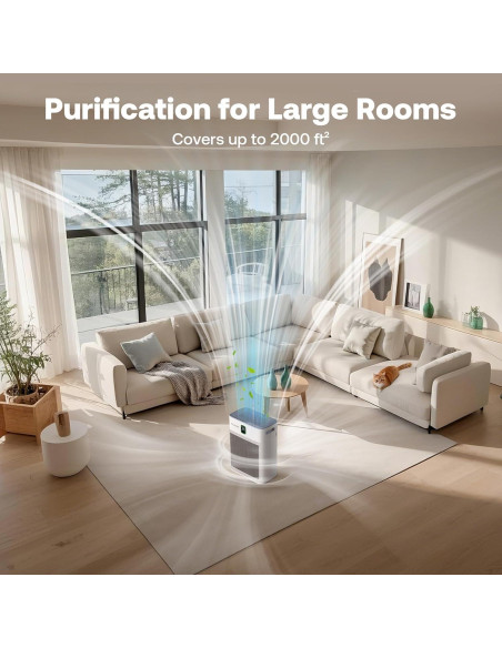Purificador de Aire Trucozie T554 para Hogar 200 m Filtro HEPA