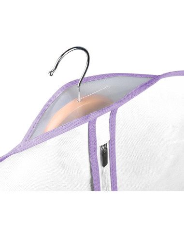 Bolsa de Ropa para Almacenamiento Univivi 40" 5 Piezas Blanca/Púrpura