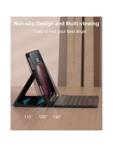 Funda con Teclado Bluetooth Kiloob para iPad 10.9" 2022