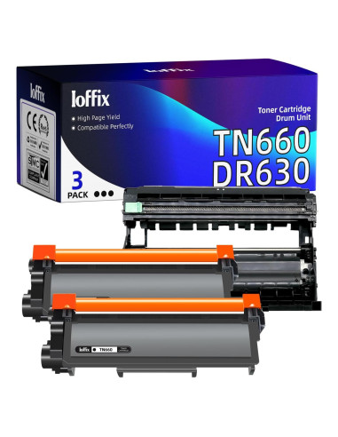 Cartucho de Tóner Ioffix TN660 y Tambor DR630 Compatible
