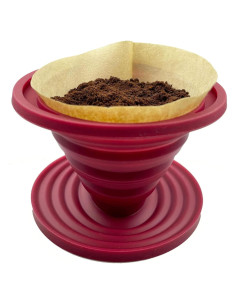 Gotero de café colapsable Attsky de silicona para camping