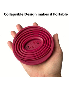 Gotero de café colapsable Attsky de silicona para camping 2