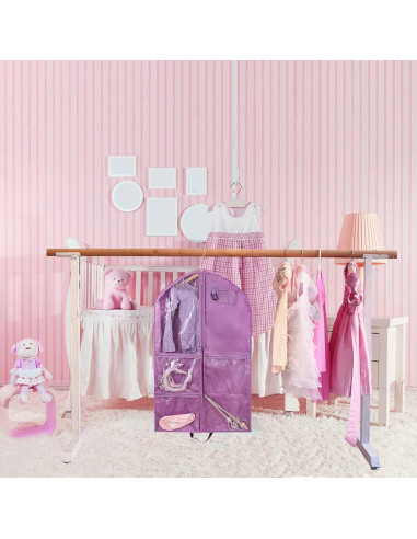 Bolsa de Ropa Impermeable Qchengsan 61x7.6x101.6cm Púrpura