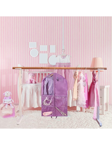 Bolsa de Ropa Impermeable Qchengsan 61x7.6x101.6cm Púrpura