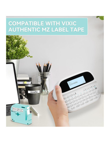 Cinta de Etiqueta Vixic M-K231 Compatible 12mm 2 Unidades