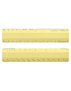 Escala de Regla Arquitecto Alumicolor 15.24 cm Dorado 4 Biseles