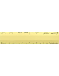Escala de Regla Arquitecto Alumicolor 15.24 cm Dorado 4 Biseles 2