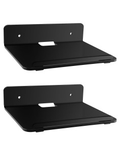 Estante Flotante Cosmos para Pared - 2 Piezas Negro 19.8x14.7cm