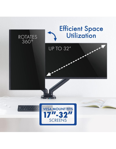 Brazos de Monitor LCD Doble Resorte Stellar Mount 17-32"