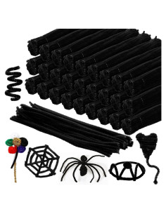 Limpiapipas Chenille Newwiee 1000 Pcs Negro 30 cm