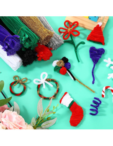 Limpiapipas Chenille Newwiee 1000 Pcs Negro 30 cm