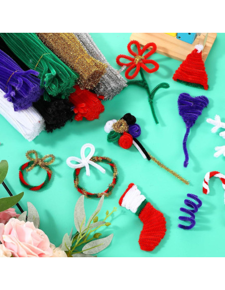 Limpiapipas Chenille Newwiee 1000 Pcs Negro 30 cm