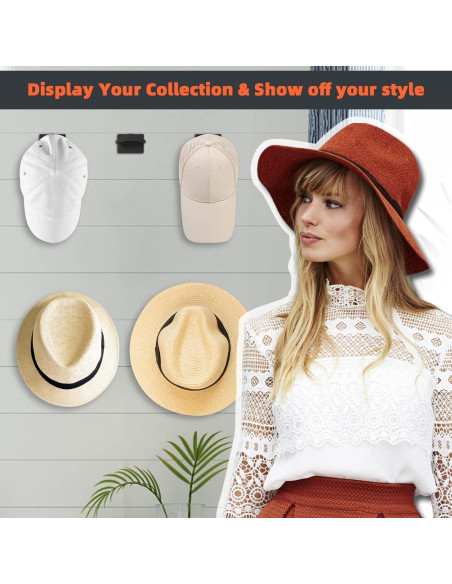 Ganchos Adhesivos para Sombreros KOVSPO 10 Pcs Minimalista