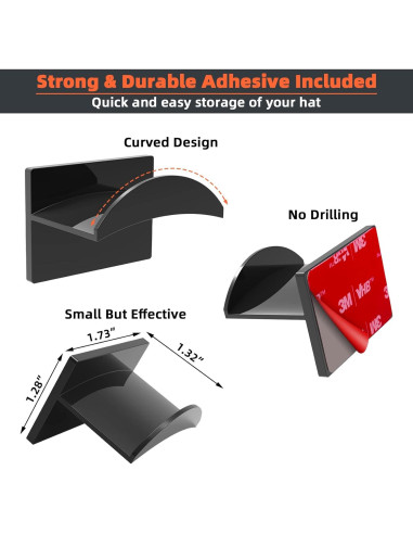 Ganchos Adhesivos para Sombreros KOVSPO 10 Pcs Minimalista