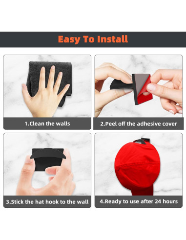 Ganchos Adhesivos para Sombreros KOVSPO 10 Pcs Minimalista