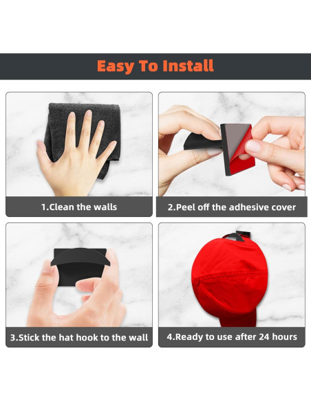 Ganchos Adhesivos para Sombreros KOVSPO 10 Pcs Minimalista
