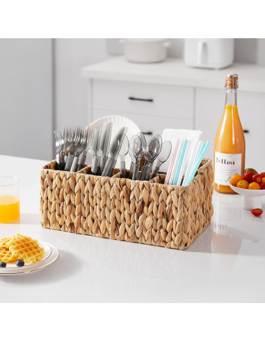 Caddy de Utensilios Berdeng Jazmín de Agua 20x35x14cm