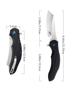 Cuchillo Plegable Eafengrow EF919 Acero D2 Mango G10 Negro 2