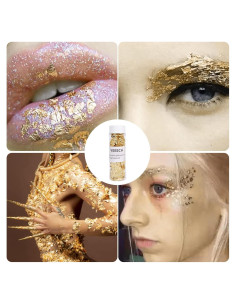 Copos de Hoja de Oro Imitación Yeeech para Manualidades