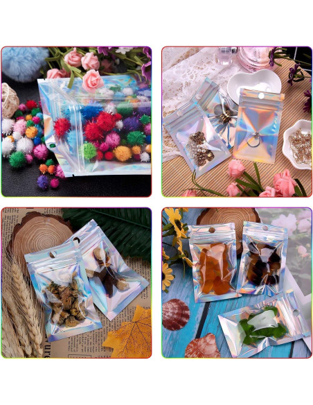 Bolsas Reseñables Holográficas GSXRB 100 Unidades 7x22cm