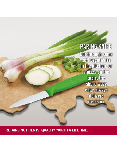 Cuchillo de Pelar Victorinox Swiss Classic Verde 8 cm Serrado