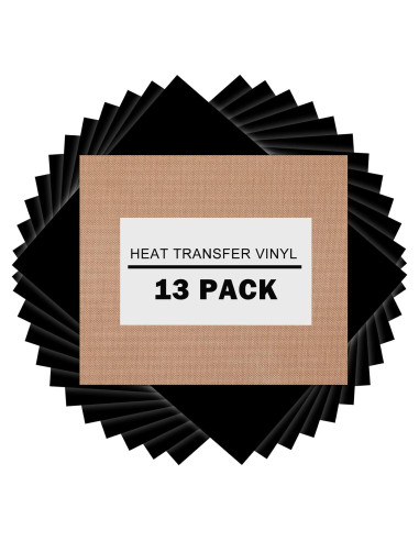 Vinilo de Transferencia de Calor Negro XSEINO 30.48x25.4 cm