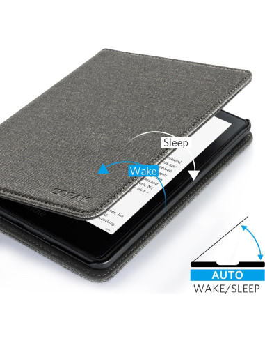 Funda CoBak para E-Reader 6" Gris con Auto Despertar