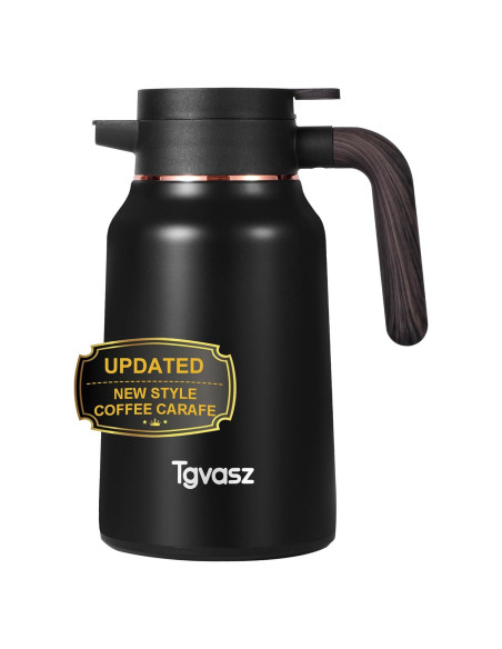 Jarra Térmica de Acero Inoxidable Tgvasz 1.5L Negra
