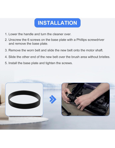 Correa de Aspiradora Bissell 1604895 - 2 Piezas Compatible