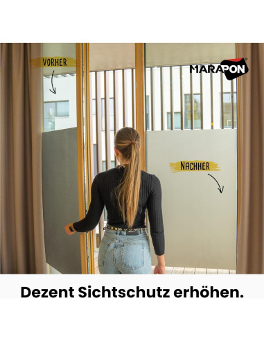Película de Ventana Opaca MARAPON Antracita 30x200 cm